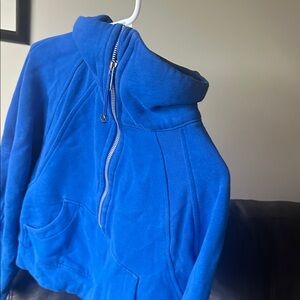 Lululemon Blue Zip-Up Funnel Scuba